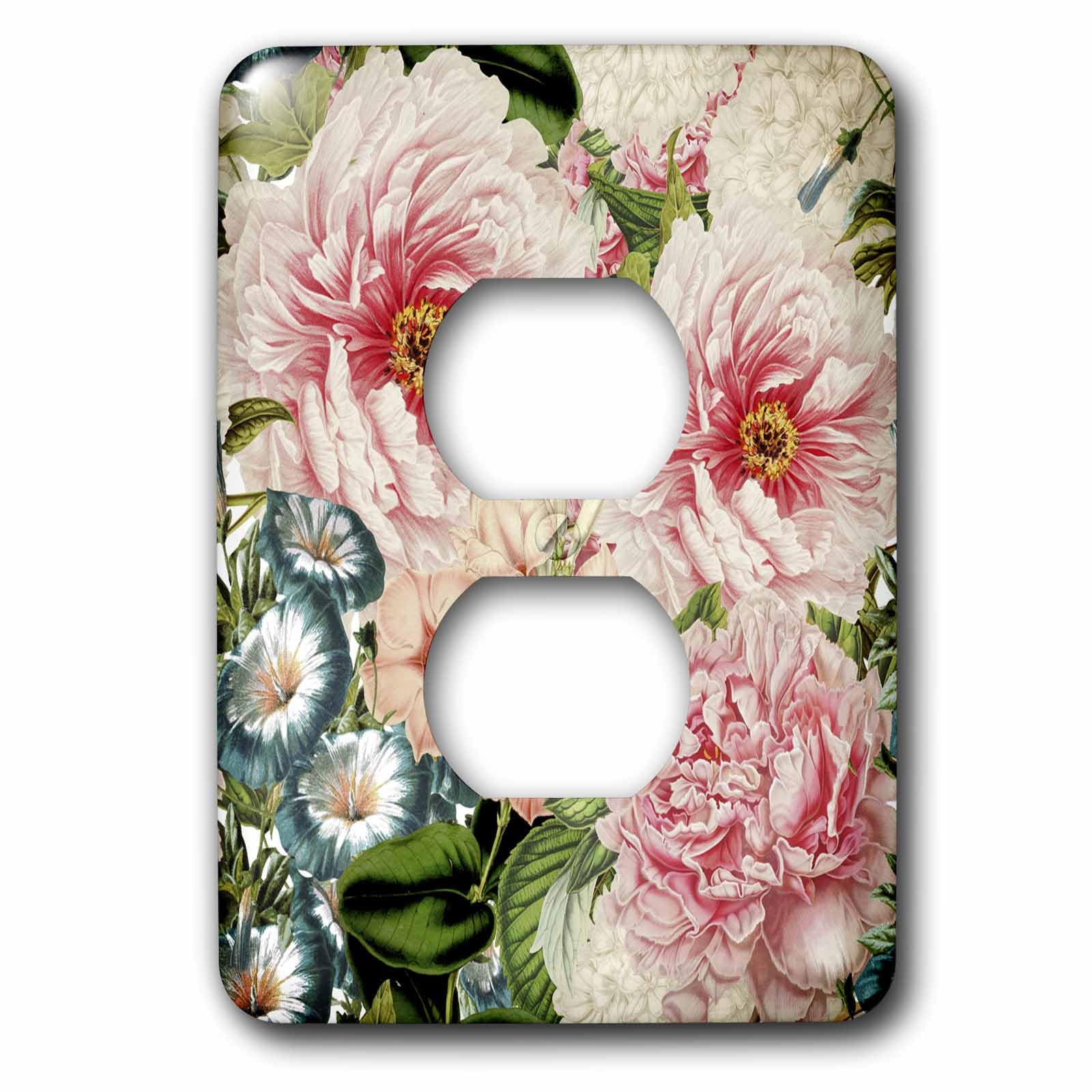 2 prises de courant 2 de style vintage par 3dRose pour plaque murale décorative