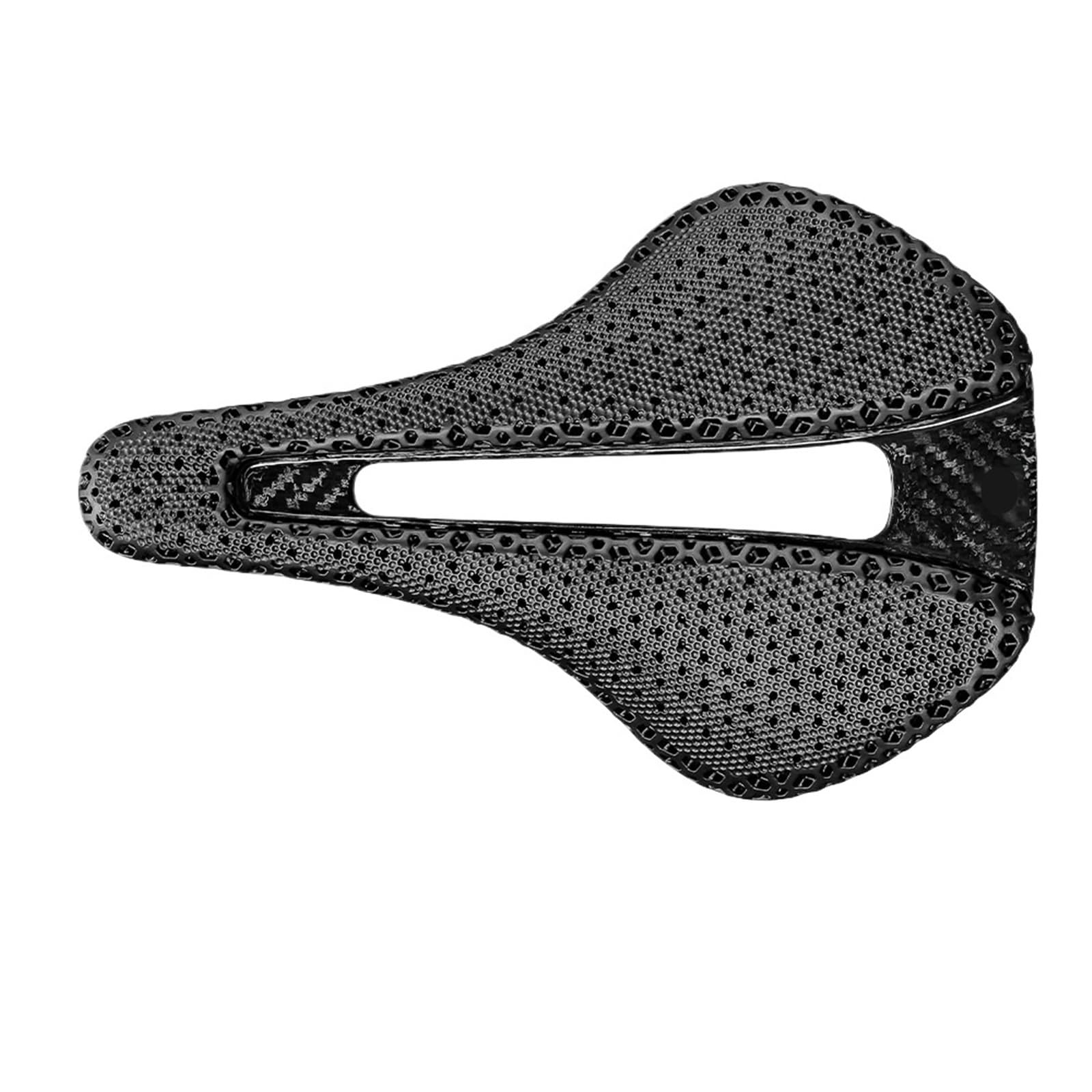 Generico Sella for Bici Eva Stampata in 3D Interamente in Carbonio | Larghezza 152/155 mm, binari 7*9 mm, sedile leggero da 120 g for triathlon, strada e MTB