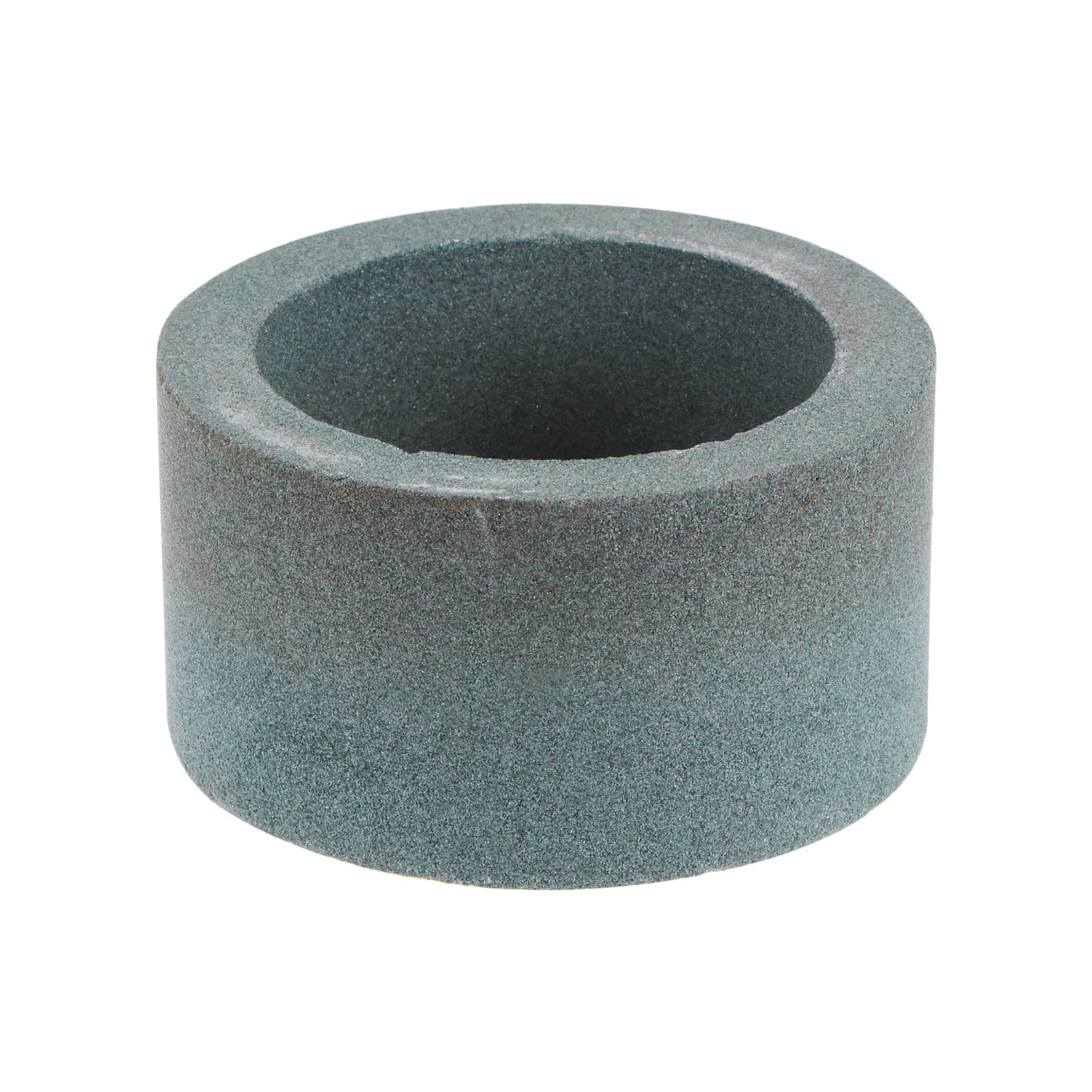 sourcing map Tasse Meulage Meule 3 pouce 120 Grains Silicium Carbure Tasse Abrasif Roue Vert Aluminium Oxyde pour Couteau Affûtage Machine Abrasif Outil