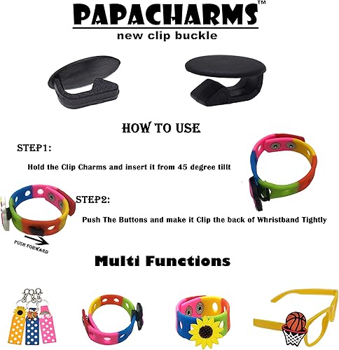 Miniatura 3 de Papacharms Lote de dijes para zapatos al azar diferentes 305070100150200 piezas de cloruro de polivinilo (PVC) mezclados vibrantes y lindas formas