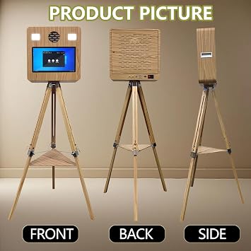 Portable Photo Booth with 15.6''Touch Screen Photo Booth Machine Ideal for Weddings,Parties,Celebrations,and Events Rental (Machine+Camera+Mini Printer)