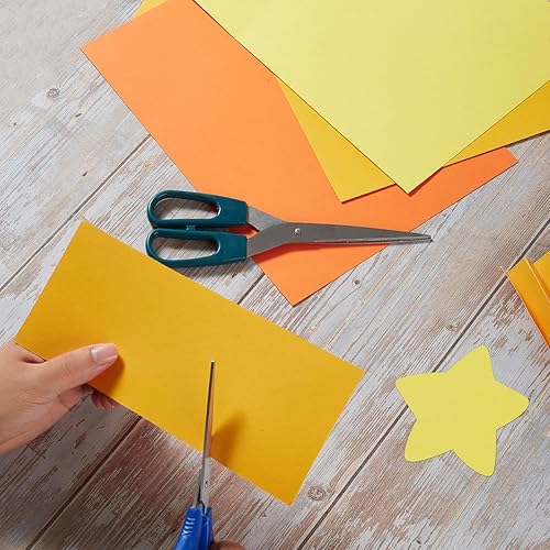 Miniatura 3 de 30 hojas de papel de cartulina de 8 12 x 11 pulgadas para manualidades e invitaciones (naranjanaranja-rojoamarillo)