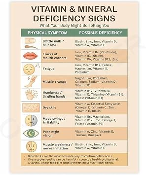 IDGTTLDF Modern Clean Nutrition Facts Infographic Canvas Print for Home Cook or Student Study Decor Unframed,12x18inch(30x45cm)