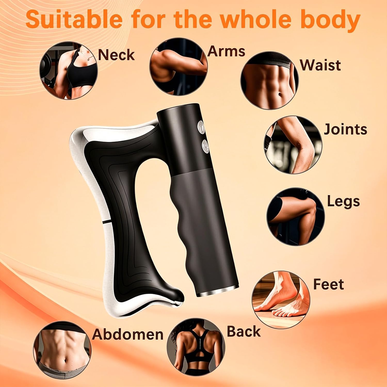 Sculptwave Electric Fascia Massager, Black