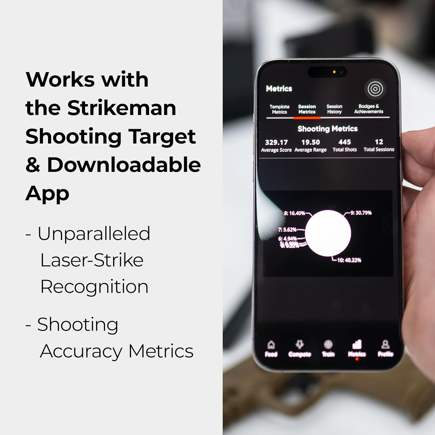 Strikeman Smartshot: Rechargeable Dry-Fire Laser Cartridge & Boresight Kit – Great for Target Shooting Practice with Pistols – Made for The Firearm Training System, Multiple Calibers