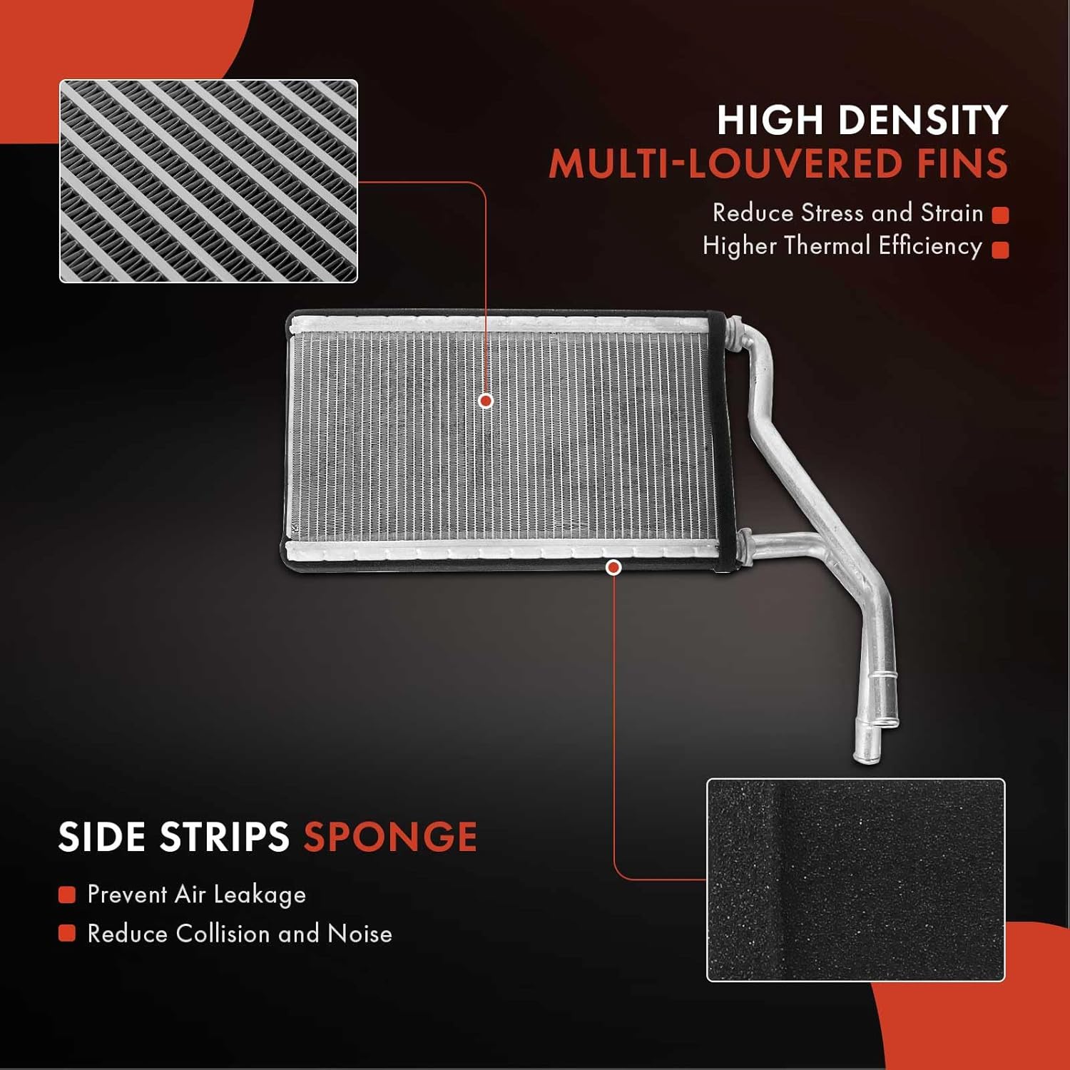 A-Premium HVAC Heater Core Compatible with Ford Edge 2007-2014 & Lincoln MKX & Mazda CX-9 2007-2015, Replace# 7T4Z18476A