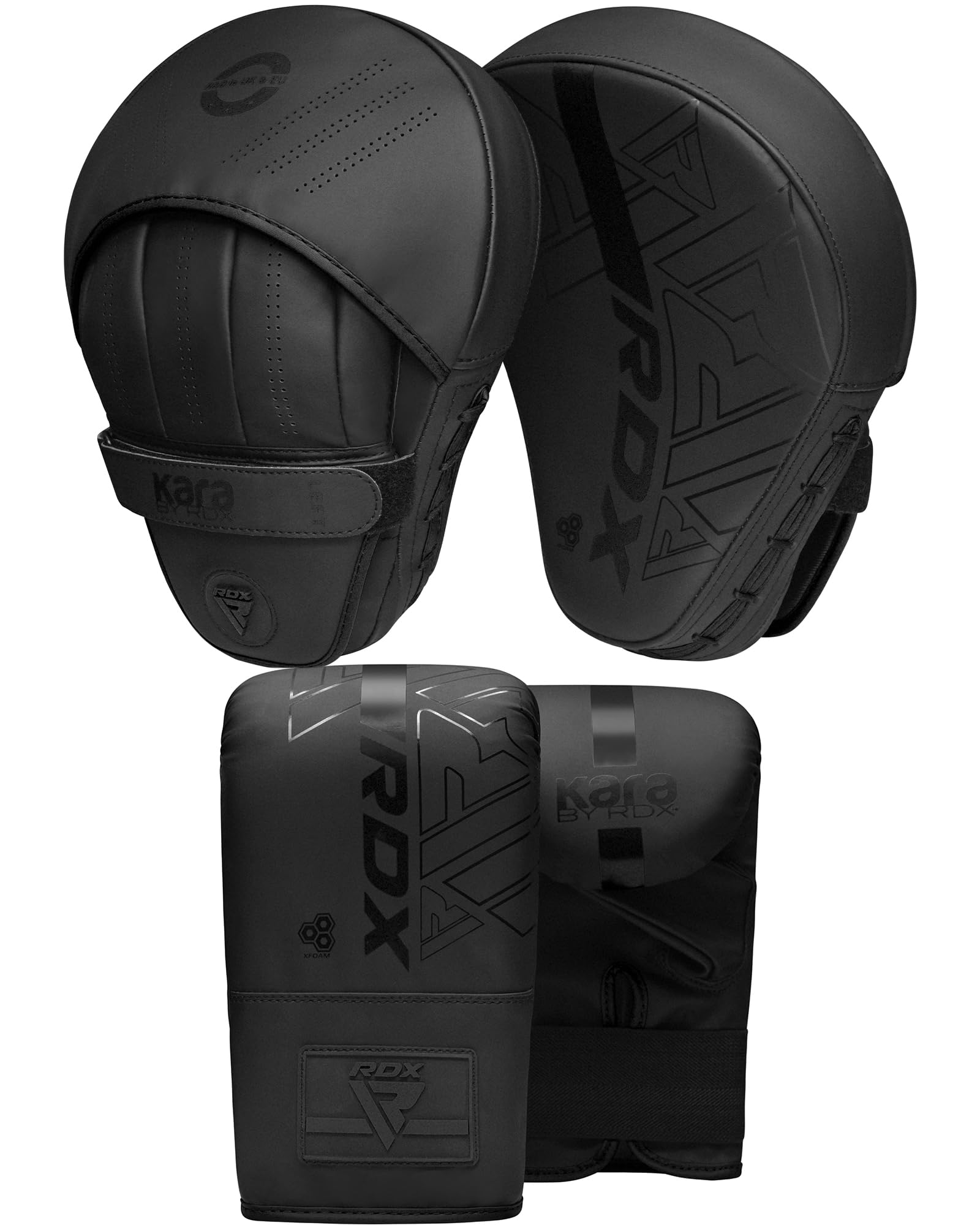 RDX Guantoni da Boxe e Colpitori Boxe Guanti da Passata Guantoni da Sacco,Muay Thai Kickboxing Allenamento,MMA Coppia Scudo Sciopero Curvo,Arti Marziali, Punzonatura,Gancio Jab Pastiglie Sparring Pao