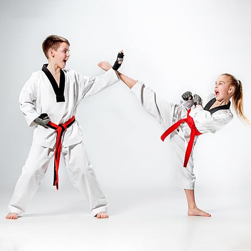 Miniatura 10 de Xinluying Saco de boxeo Taekwondo Karate Guantes para Sparring artes marciales Boxeo Entrenamiento sin dedos Mujeres Niños