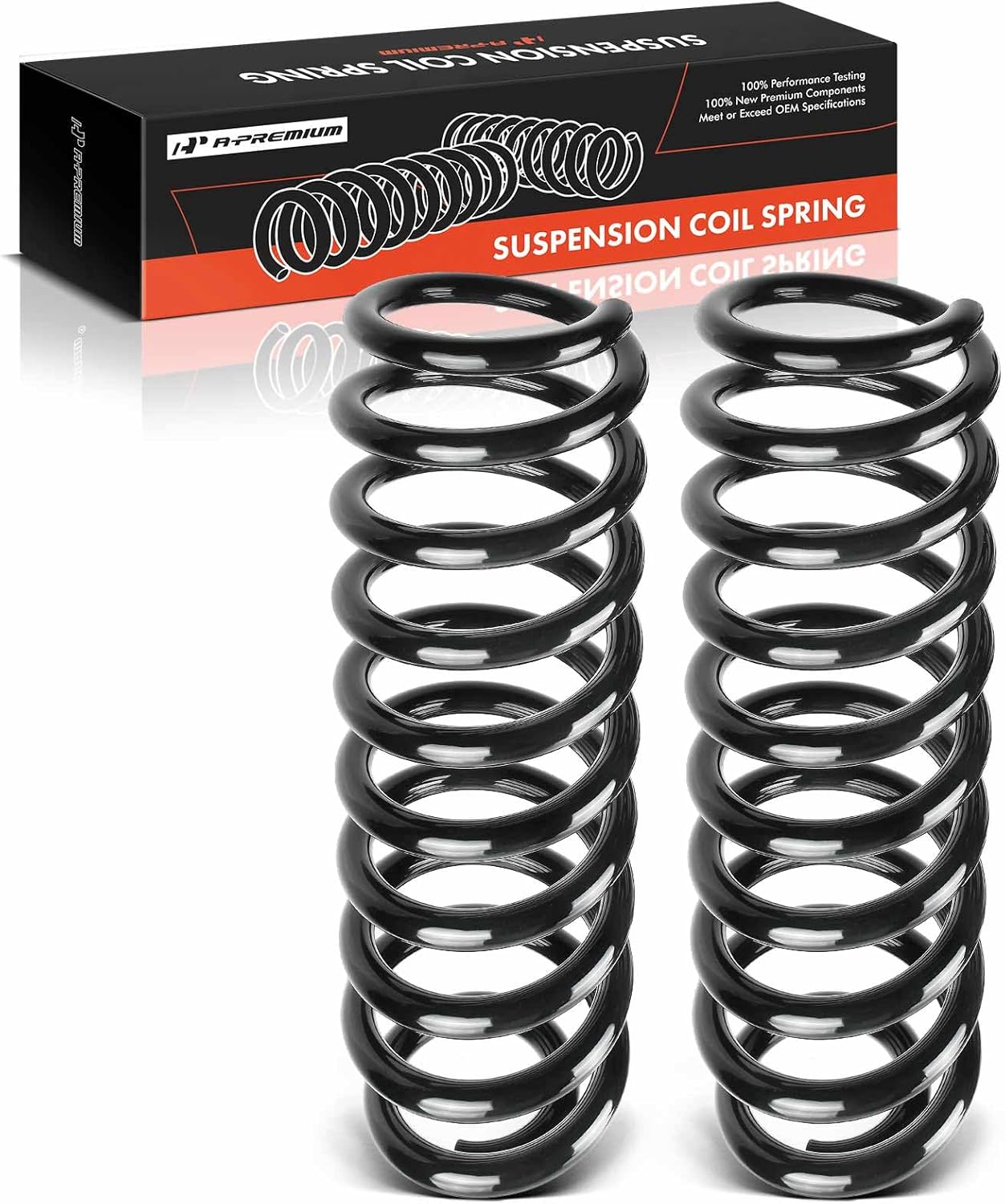 A-Premium Front Coil Springs Compatible with Jeep Grand Cherokee 2011-2020 & Dodge Durango 2011-2020, Driver and Passenger Side, 2-Pack, Replace# 68029626AF