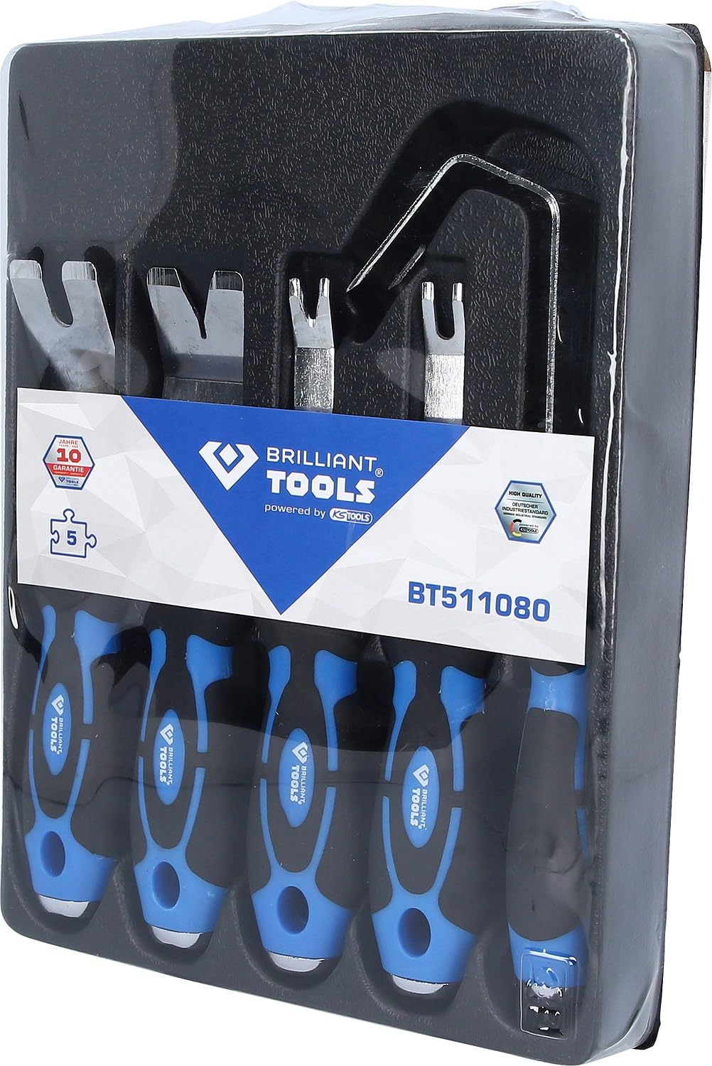 BRILLIANT TOOLS BT511080 Clipheber-Satz, 5-tlg. [Powered by KS TOOLS]