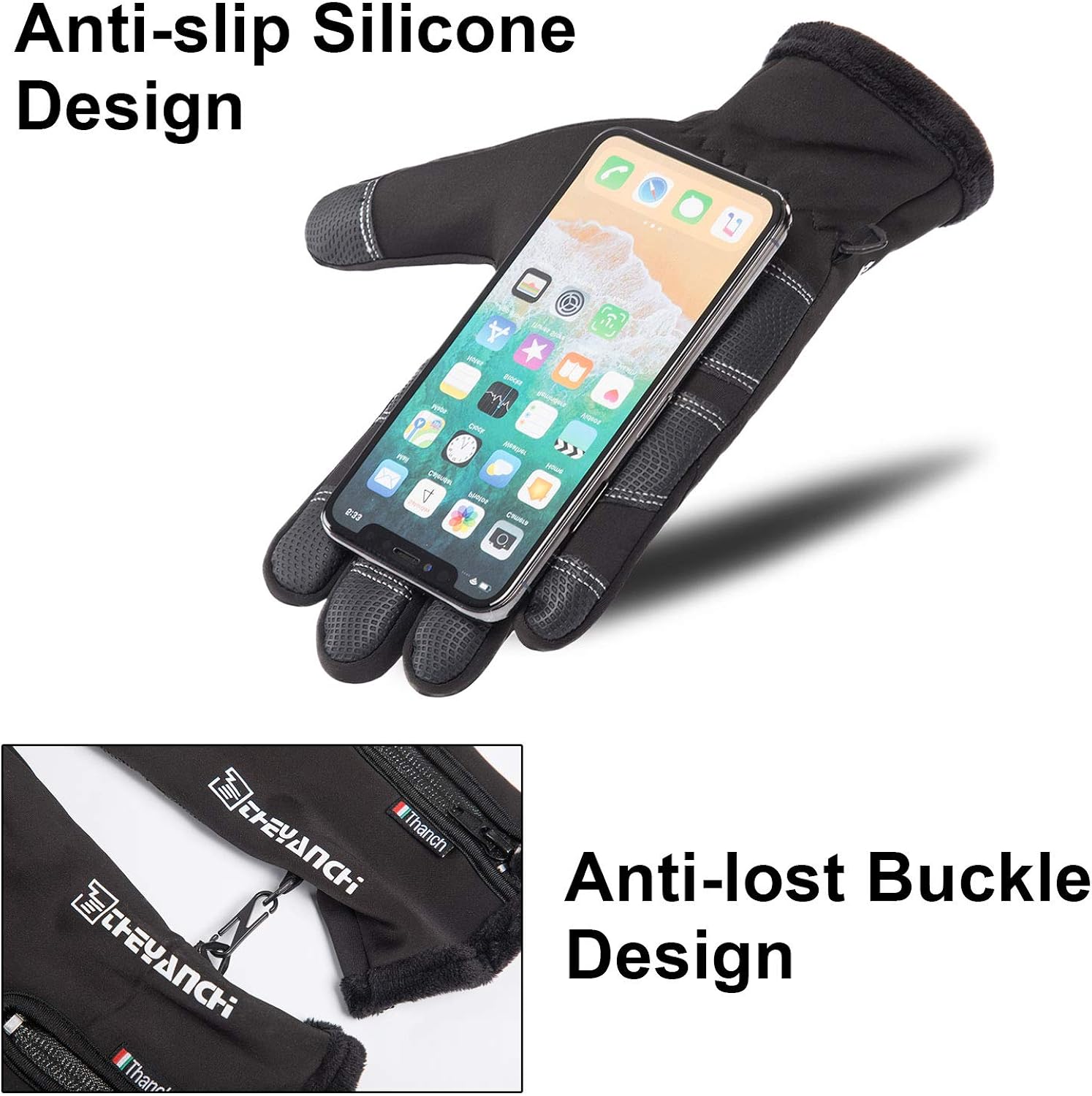 GORELOX Winter Warm Gloves,Touchscreen Cold Weather Driving Gloves Windproof Anti-Slip Sports Gloves for Cycling Running Skiing Hiking Climbing,Men ＆ Women : Sports & Outdoors