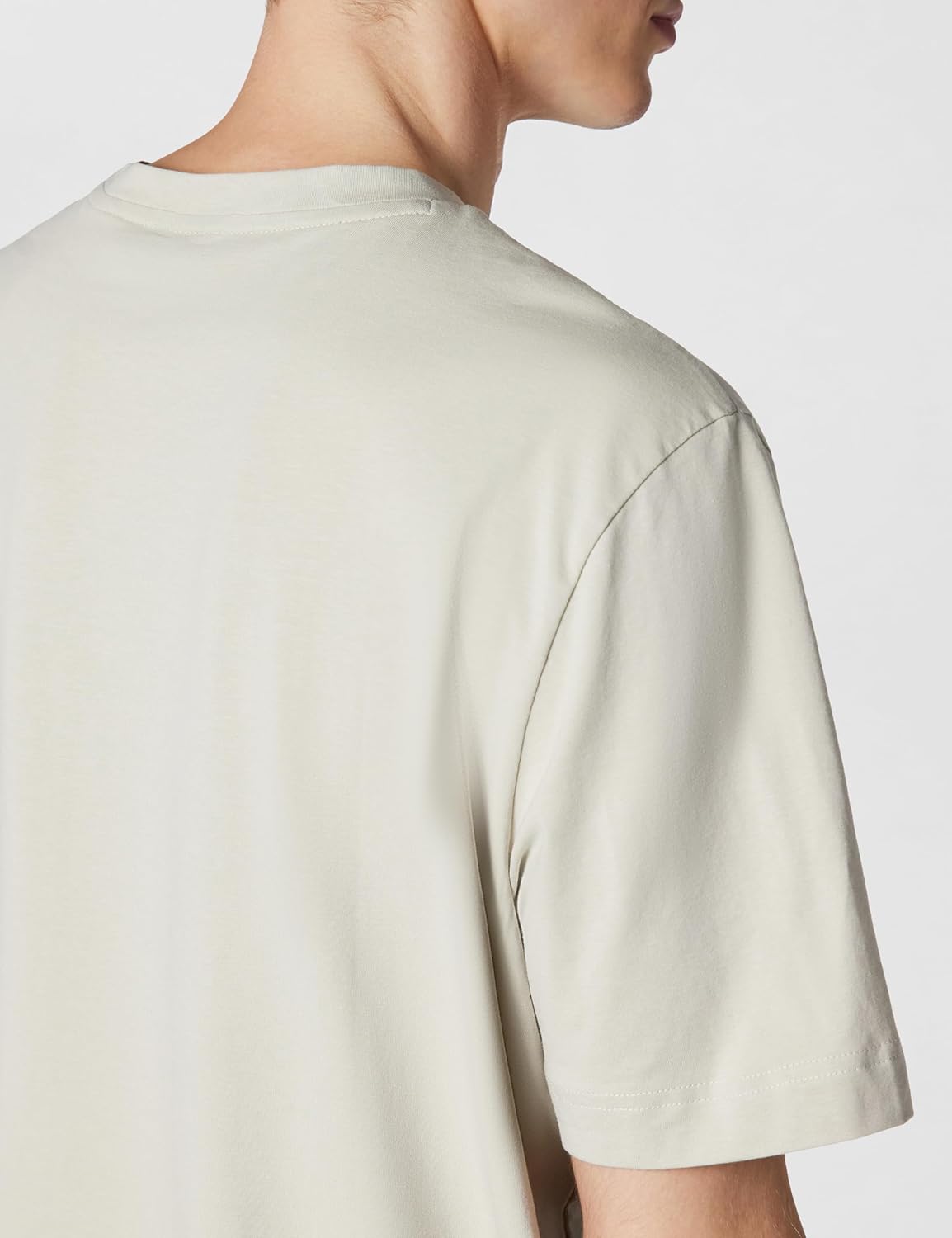 BOSS Mens Small Chest Logo Regular Fit Cotton T-Shirt - Image 5