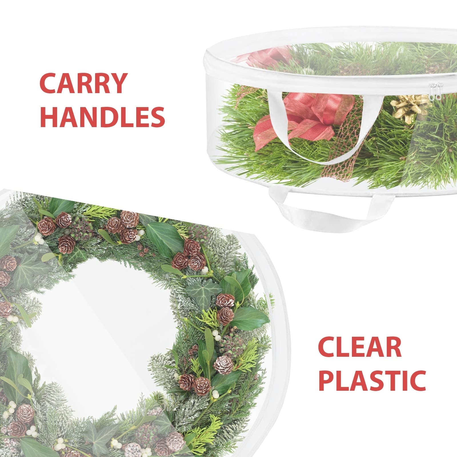 Amazon 20 Inch Wreath Storage Box Reef Holder Storage Christmas