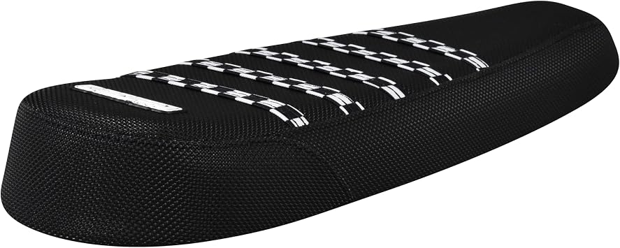 Enjoy Mfg USA-Made Seat Cover - Compatible with Super73 2-Up S1, S2, R & RX eBike - All Black/Ribbed - #367 All Black with Checkered Ribs