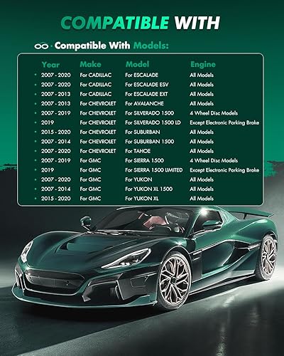 Miniatura 466 de SCITOO Juego de 2 frenos de freno ranurados traseros para Chrysler Town & Country, 08-16 para Dodge Grand Caravan, 09-13 para Dodge Journey, 12-15