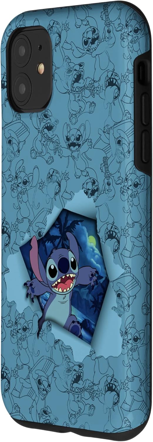 Disney Lilo & Stitch Tropical Breakout Featuring Angel Case for iPhone 11