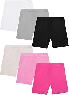 Girls’ 6-Pack Breathable Dance and Bike Shorts