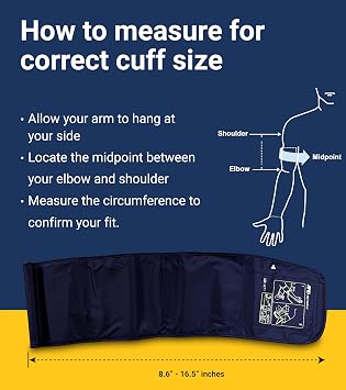 A&D Medical Voice-Guided Blood Pressure Monitor for Home Use with Bluetooth, UA-1040TBLE - Wide Range Cuff (8.6-16.5 / 22-42cm) Ideal for Visually Impaired - 3 Language Selections, Accessible
