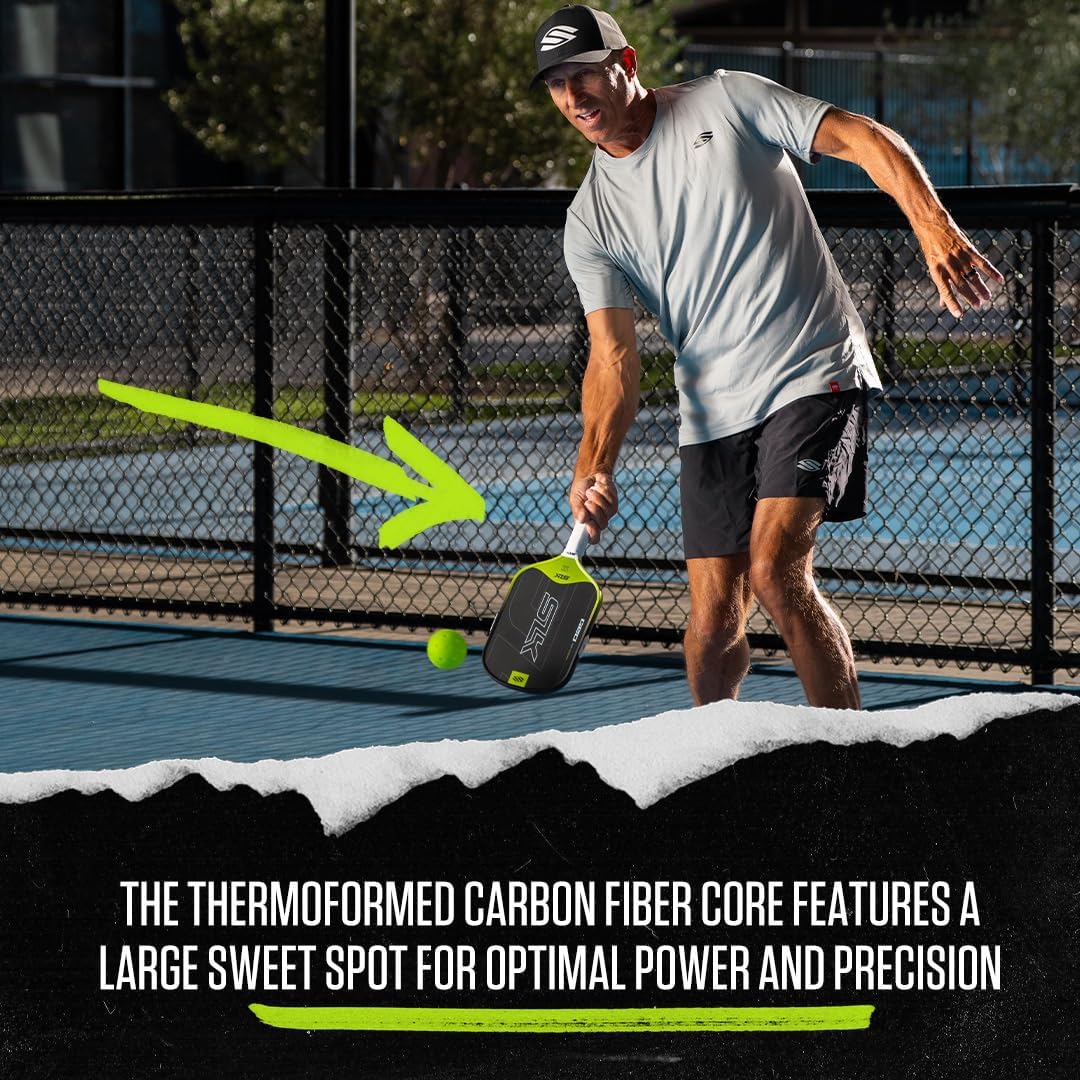 Selkirk Sport SLK Geo Pickleball Paddle | T700 Raw Carbon Fiber Pickleball Paddles | Massive Sweet Spot & Balance with Rev-Pro Core