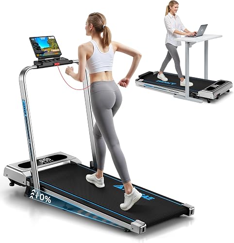 5-in-1 Foldable Treadmill, 7.5 MPH with 10% Incline