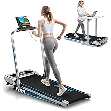 5 in 1 Foldable Treadmill, 7.5 MPH Treadmills for Home with App Compatible, Treadmill with 10% Incline, 3.0HP Brushless Drive, Remote Control and LED Display, 12 HIIT Programs, 400 LBS Capacity