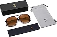 Vista 5 de SOJOS Retro Polarized Aviator Sunglasses Womens Mens Classic 70s Vintage Trendy Square Aviators SJ2174