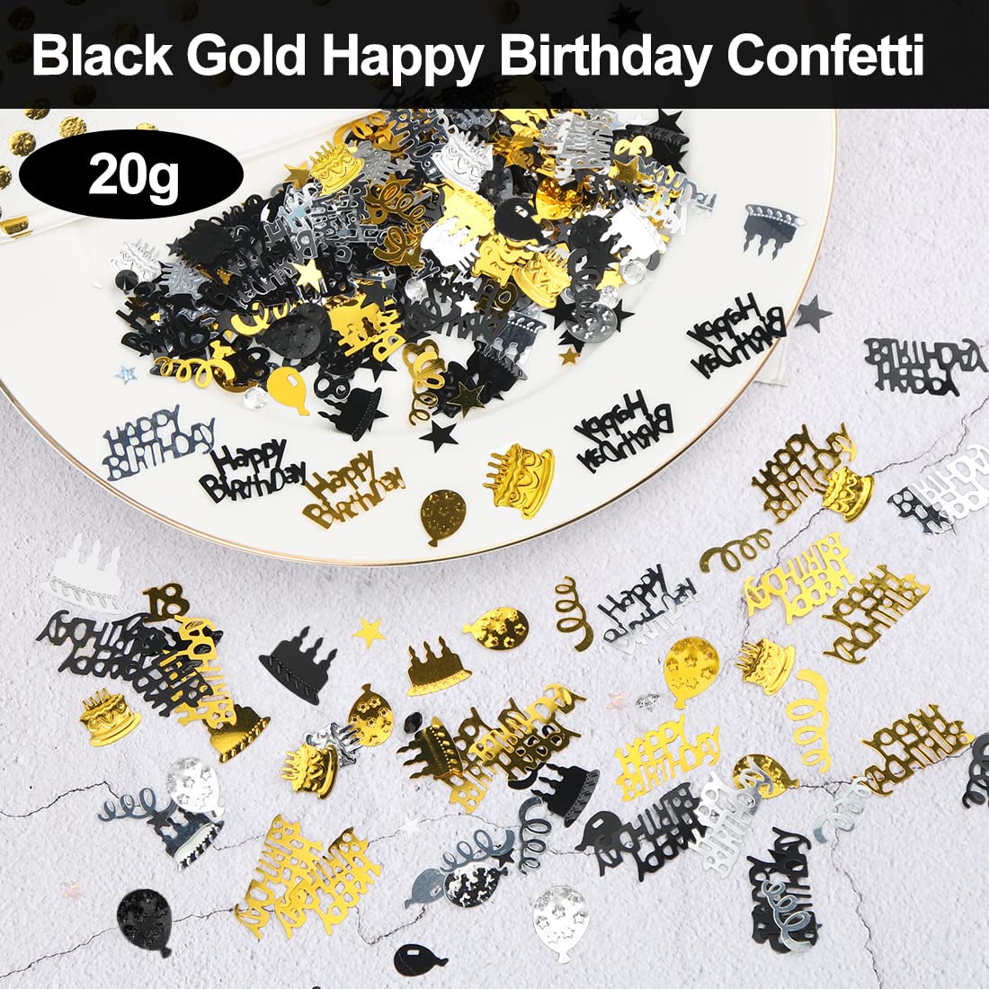 Happy Birthday - Zwart & Goud Vlaggenlijn Slinger Verjaardag Happy Birthday - Zwart & Goud Vlaggenlijn Slinger Verjaardag