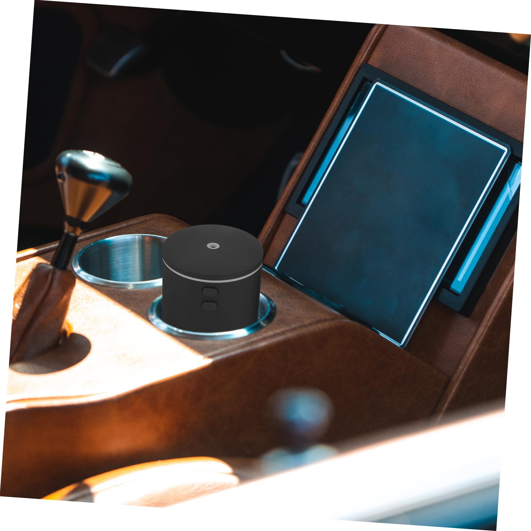 Umidificatore Portatile per Auto USB 100ml Diffusore di Oli Essenziali e Luce Notturna, Design Compatto in Plastica per Uso Interno, Elimina Odori e Umidifica L'aria