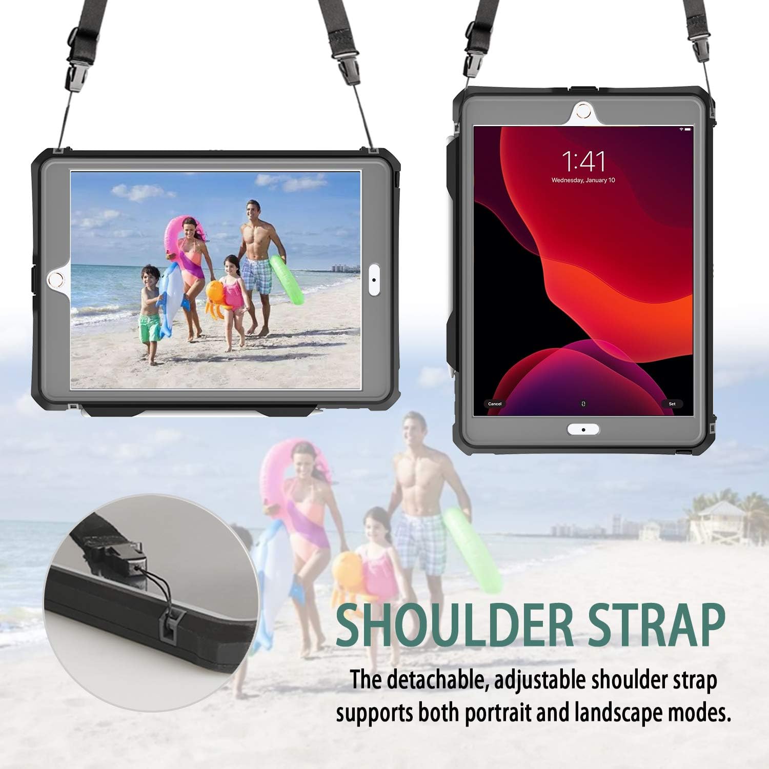 🔥 Hot Deals iPad 10.2 Case, iPad 9th Generation Waterproof Case iPad 8th / iPad 7th Case Full Body Protection 9th Cover with Pencil Holder Strap Stand Anti-Scratch Shockproof Cases for iPad 10.2 inch 2021 (Black) Weekly Top Sale iPad 10.2 Case, iPad 9th Generation Waterproof Case iPad 8th / iPad 7th Case Full Body Protection 9th Cover with Pencil Holder Strap Stand Anti-Scratch Shockproof Cases for iPad 10.2 inch 2021 (Black)