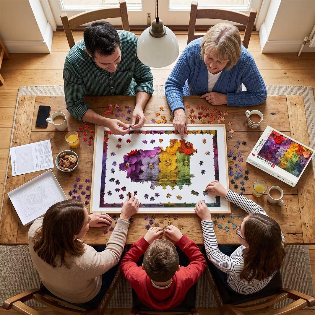 Puzzle dla dorosłych 1000, puzzle kwiatowe dla dorosłych -4438