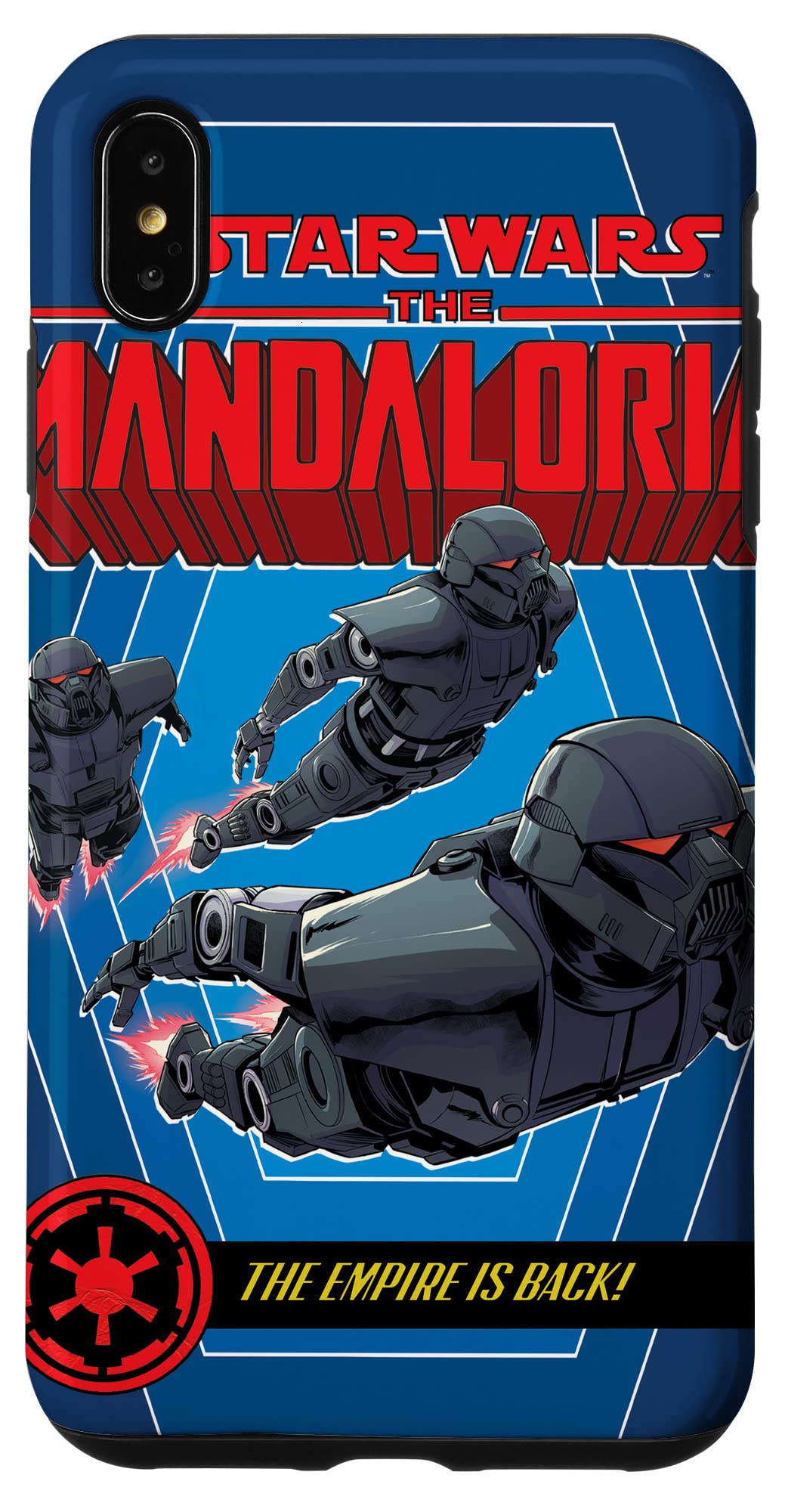Coque iPhone XS Max Star Wars Mandalorian housse de protection rigide comic book