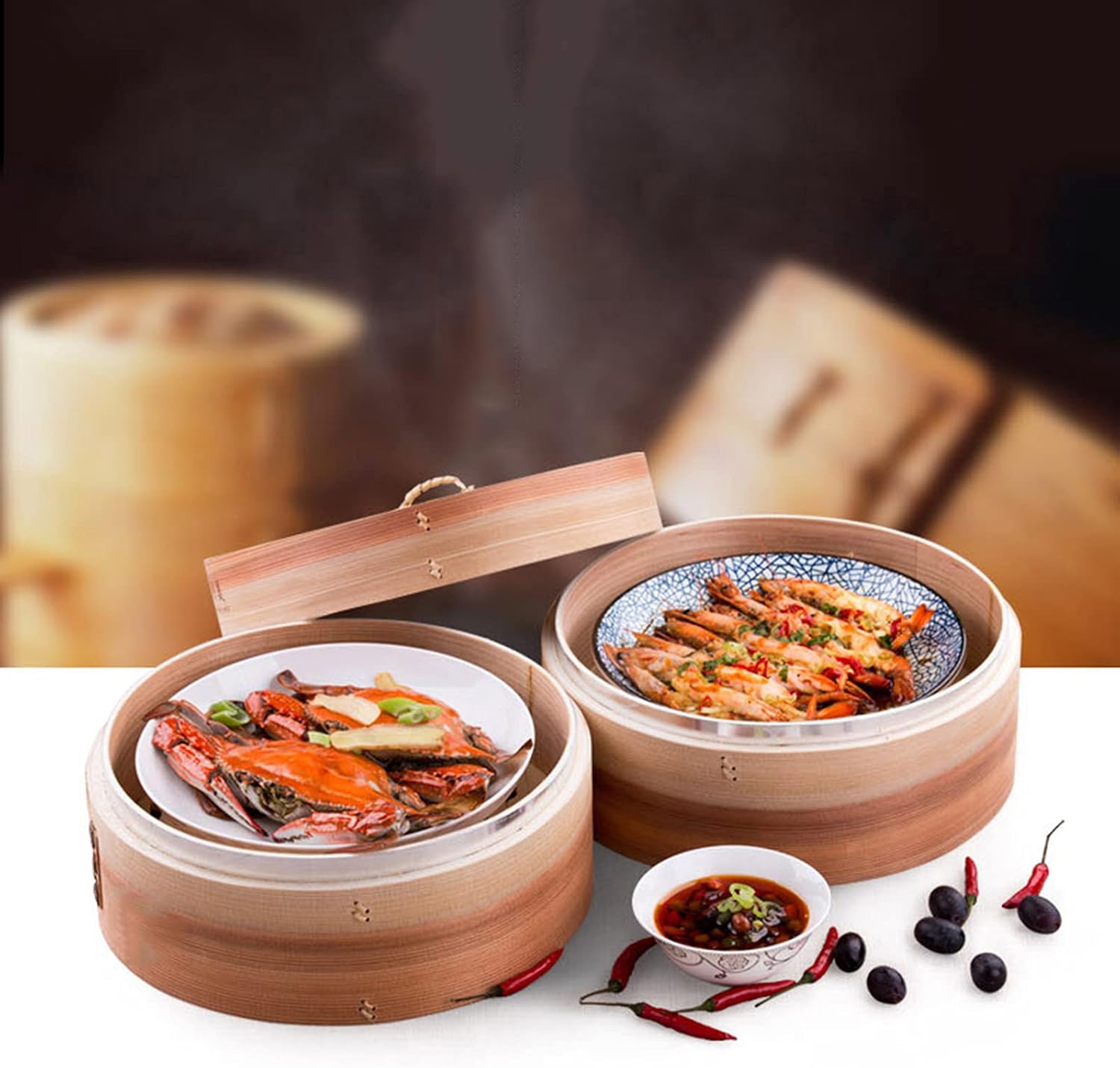 蒸しセイロ,蒸籠 蒸し籠 蒸し料理 せいろ蒸し 蒸し器 食卓 料理 中華セイロ 美味しい ふっくら 蒸す 調理器具 キッチン用品 ヘ