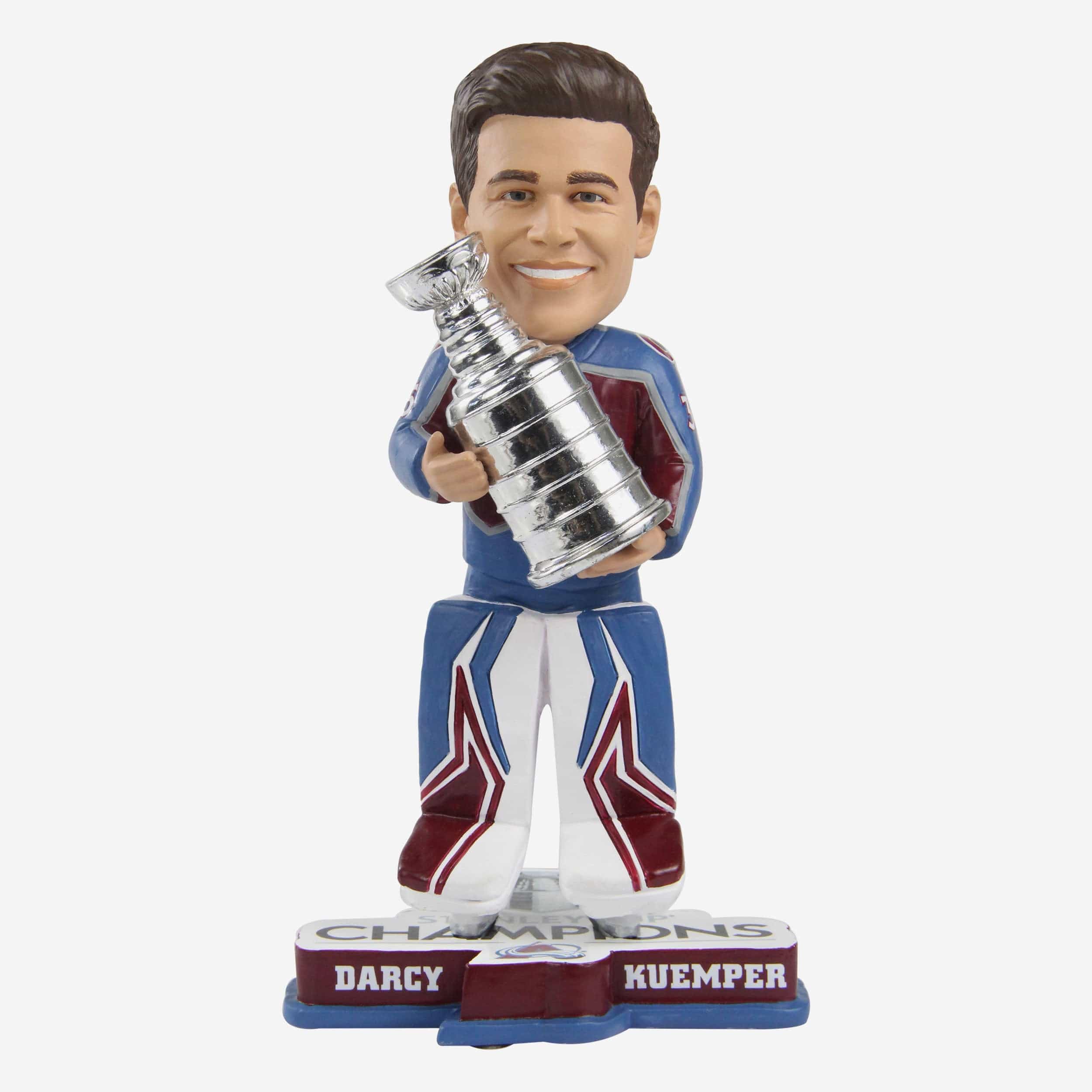 FOCO Darcy Kuemper Colorado Avalanche 2022 Stanley Cup Champions Bobblehead NHL