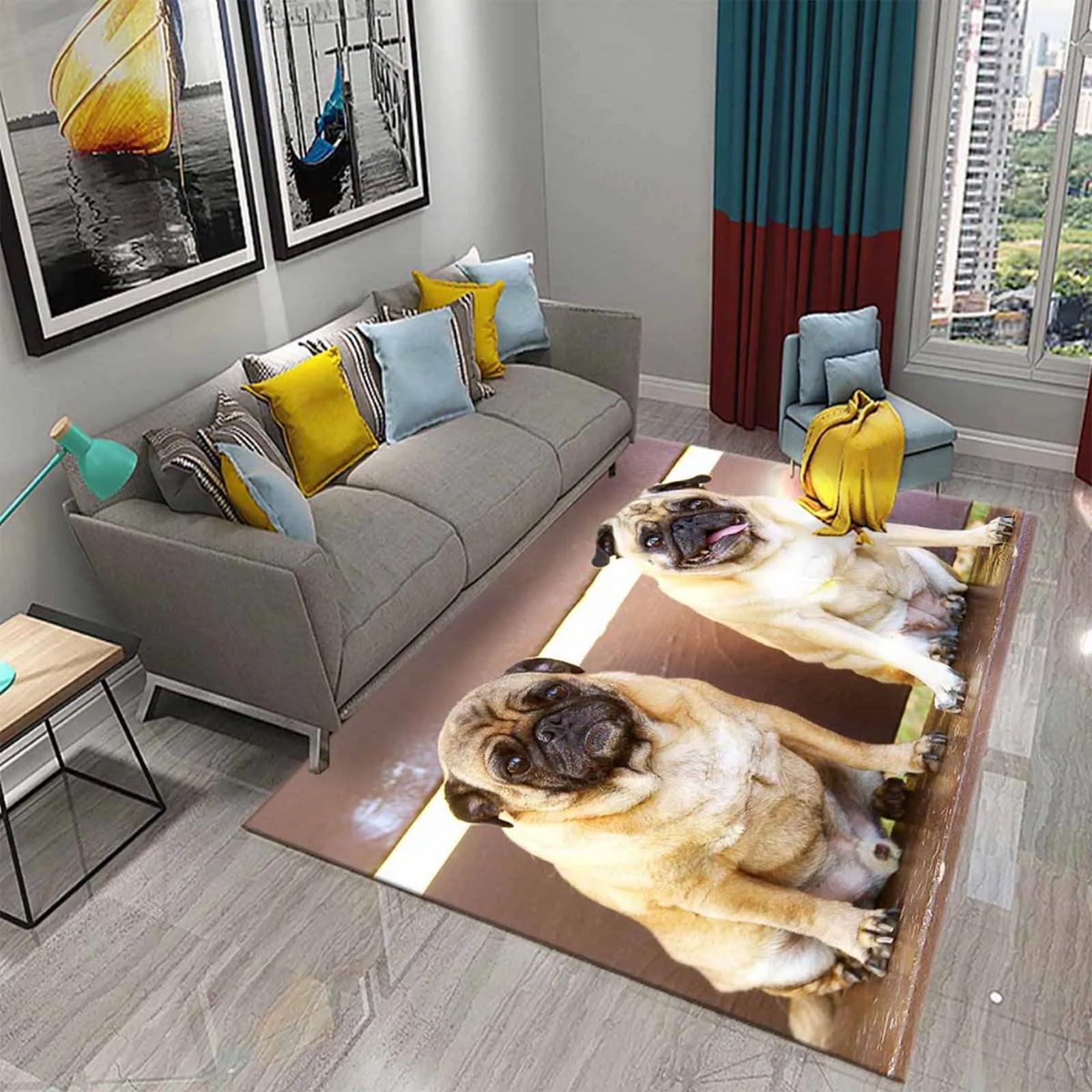 Tapis chien lavable et antidérapant pour un salon propre
