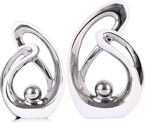 Miniatura 7 de XMGZQ Acento de Decoración para el Hogar, Decoraciones de Estantería de Arte de Porcelana de Mediados de Siglo, Centros de Mesa Dorados para Mesas,