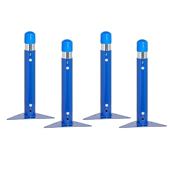 Factory Direct Partners Replacement Chunky Toddler Legs for FDP Activity Tables, Adjustable Height 15-24 inches, Includes Legs and Hardware ONLY 4-Pack - Blue, 11542-BL
