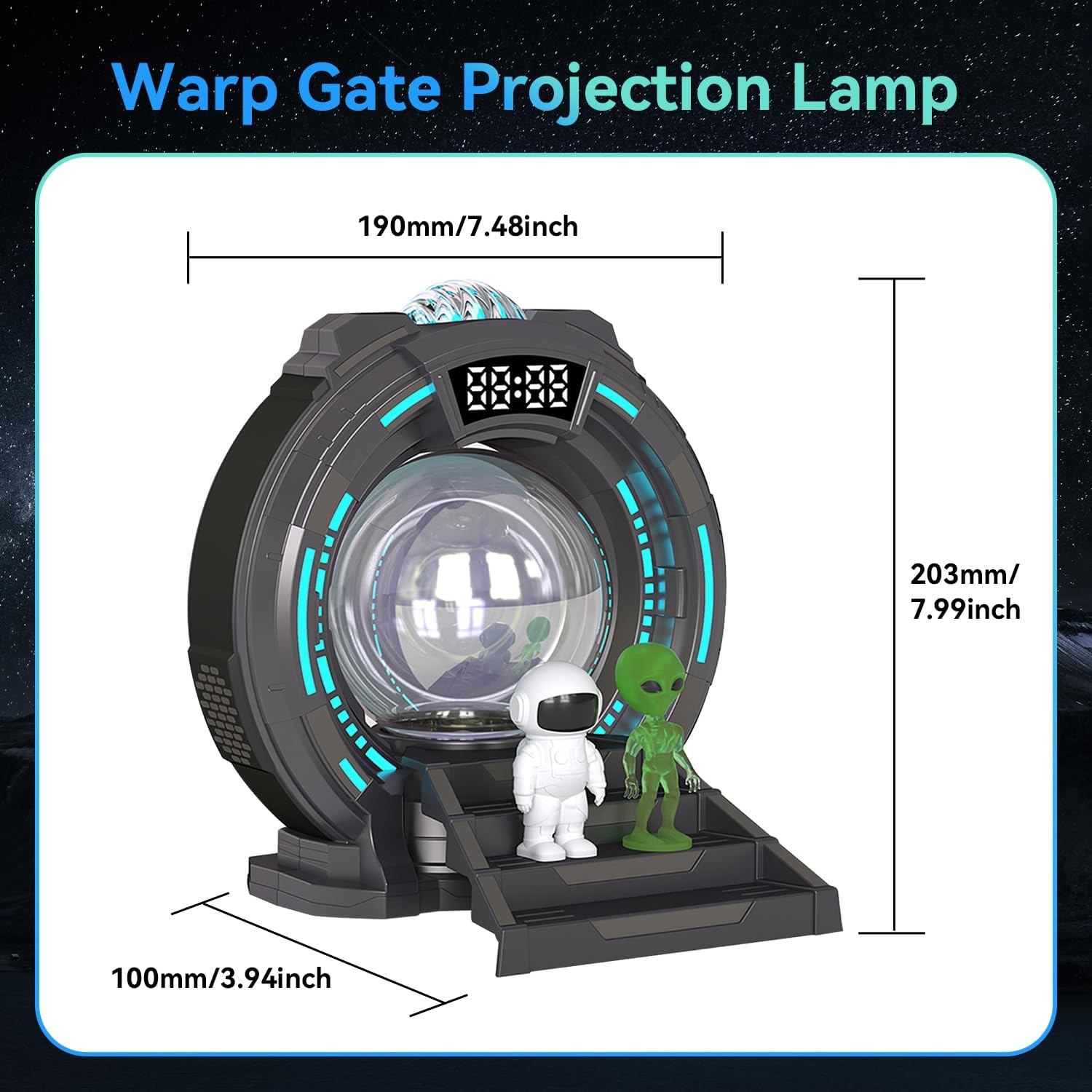 Night Light Star Projector for Bedroom, 8 Modes Northern Lights Aurora Projector with Moon, Mood Ambient Lighting for Kids Adults Room, Cord Powered