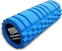 Vista 1 de Rodillo de espuma RumbleRoller básico con textura de protuberancias, rodillo de espuma EVA de núcleo sólido con textura de cuadrícula para masaje