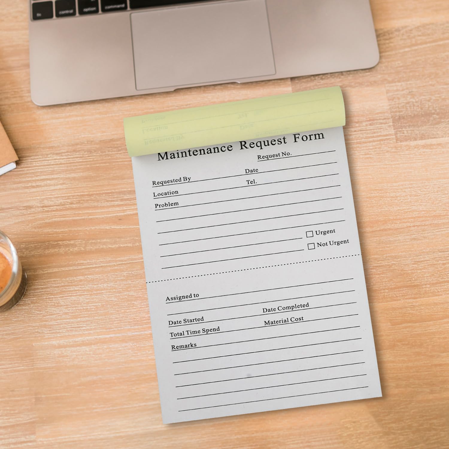 Waitress Notepad NextDayLabels Carbonless Maintenance Request Forms - 5.5" X 8.5", 2-Part, 100 Sets 2 Part Maintenance Repair Forms - View #4