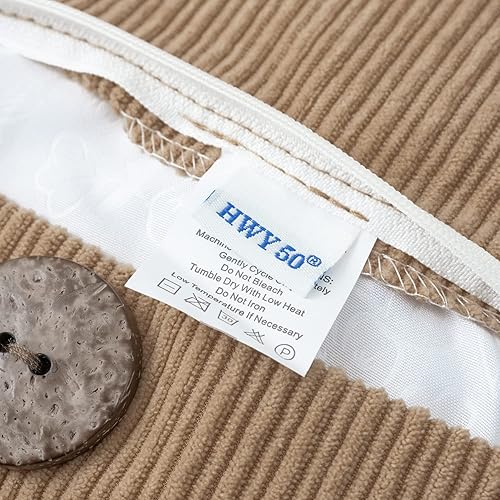 Miniatura 2 de HWY 50 Juego de 2 fundas de cojín de felpilla de 18 x 18 pulgadas con tres botones, fundas de cojín decorativas suaves con acento de granja para