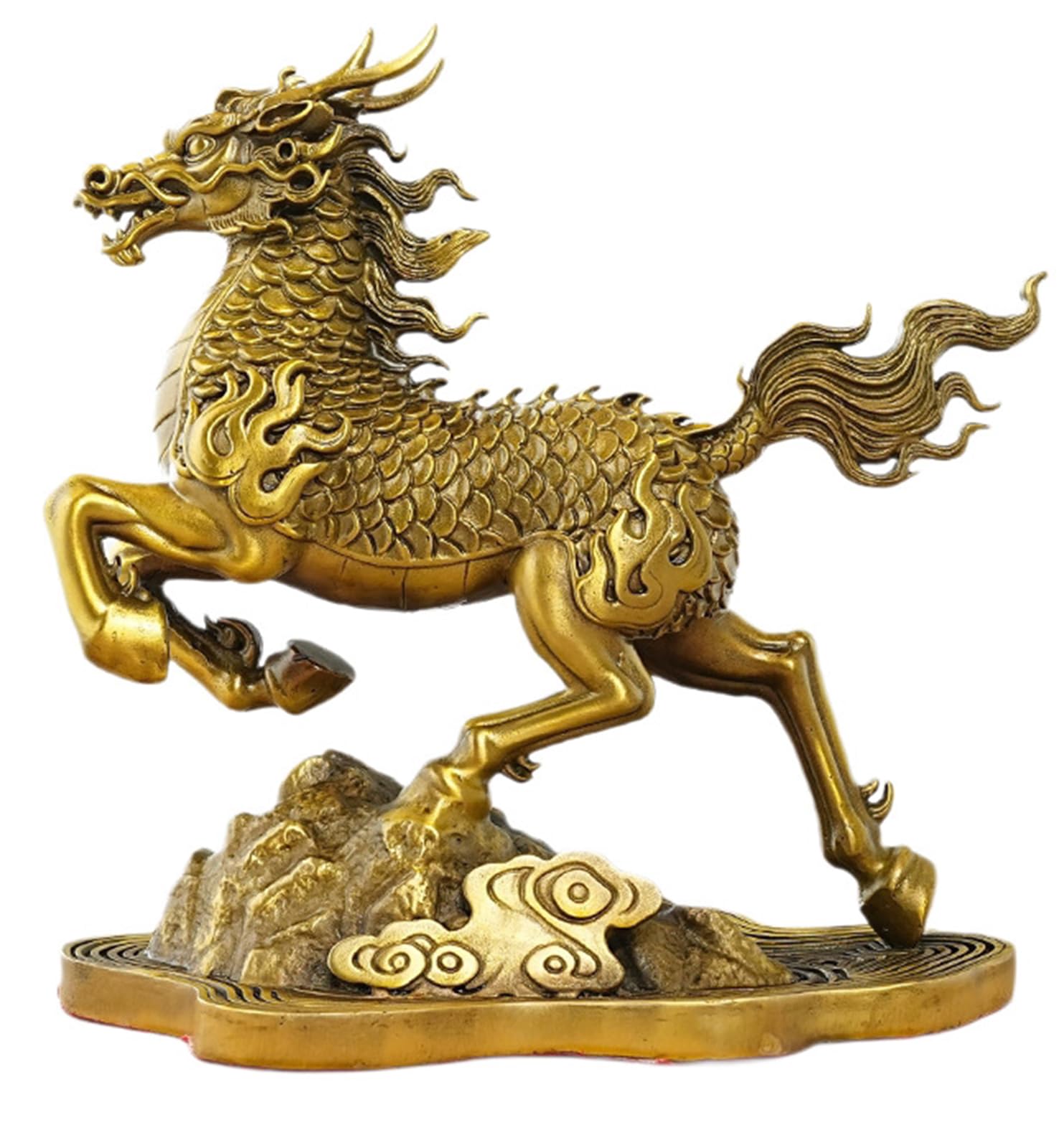 Amazon.co.jp: 14*8*14cm,ノーブランド品 真鍮製の龍馬像、中国の幸運