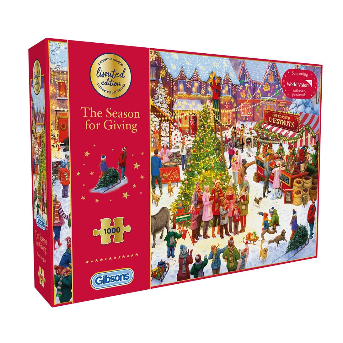 Gibsons The Season for Giving 1000 Piece Limited Edition Christmas Jigsaw Puzzle for Adults