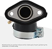 Vista 4 de GOOFIT Tubo colector de admisión doblado de 90 grados para GY6 49cc 50cc ATV Scooter ciclomotor