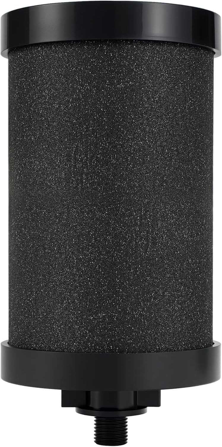 2387 Pro NSF Certified Replacement Filter Compatible with Alexapure Water Filtration System,Reduces chlorine, etc，Last Up to 5000 Gallons,Black(1 Pack)