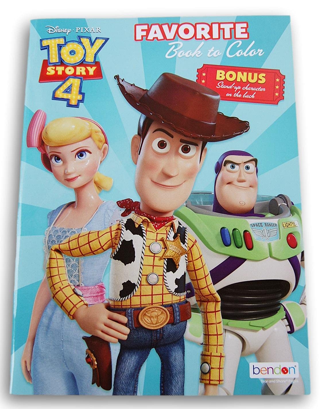 Coloring Books, Toy Story 4 Favorite Book to Color 32 Pages with Bonus StandUp Forky on The Back