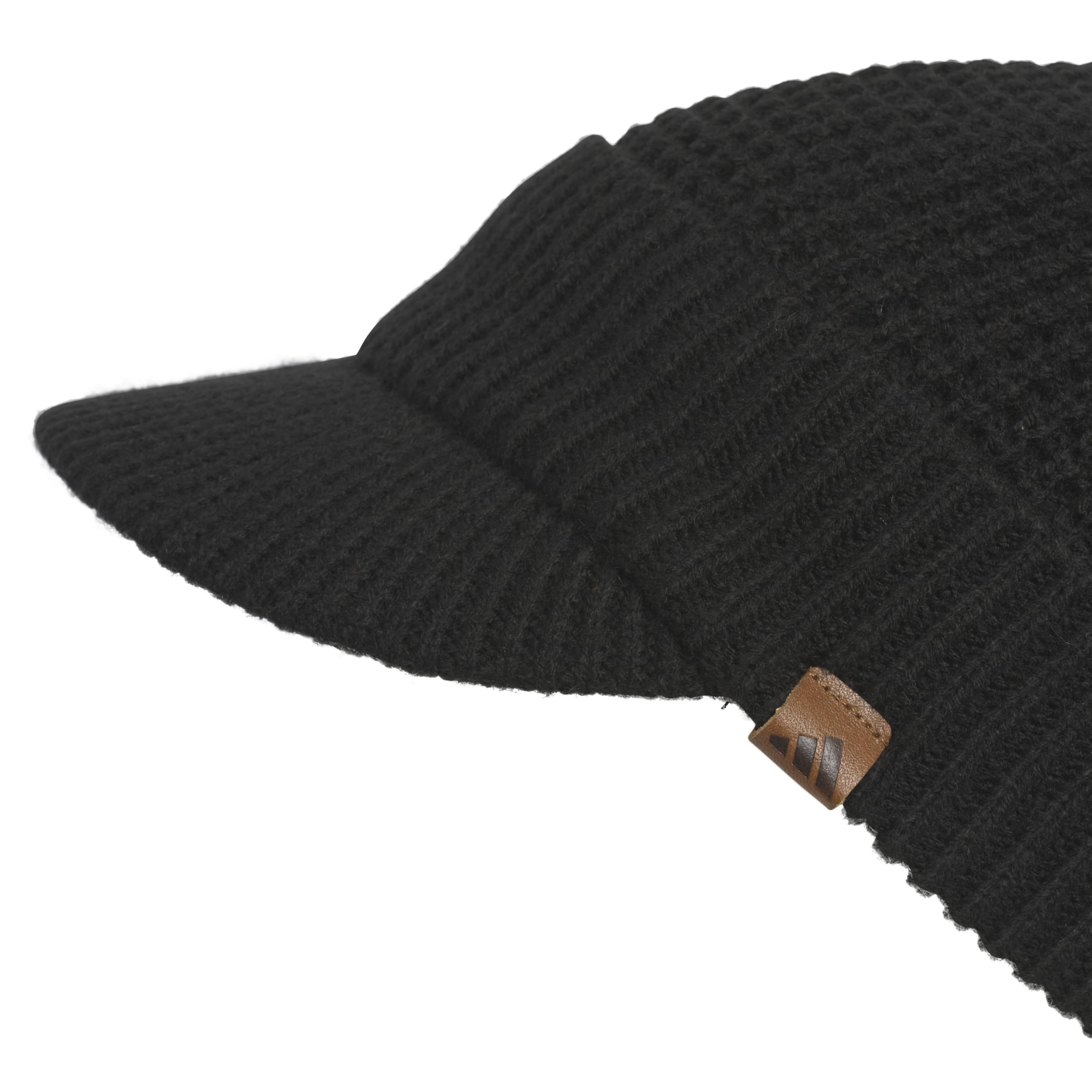 adidas Griggs Knit Brimmer Standard Fit Beanie Warm Fleece Lined Winter Style with Visor - Gorro para Clima frío Hombre