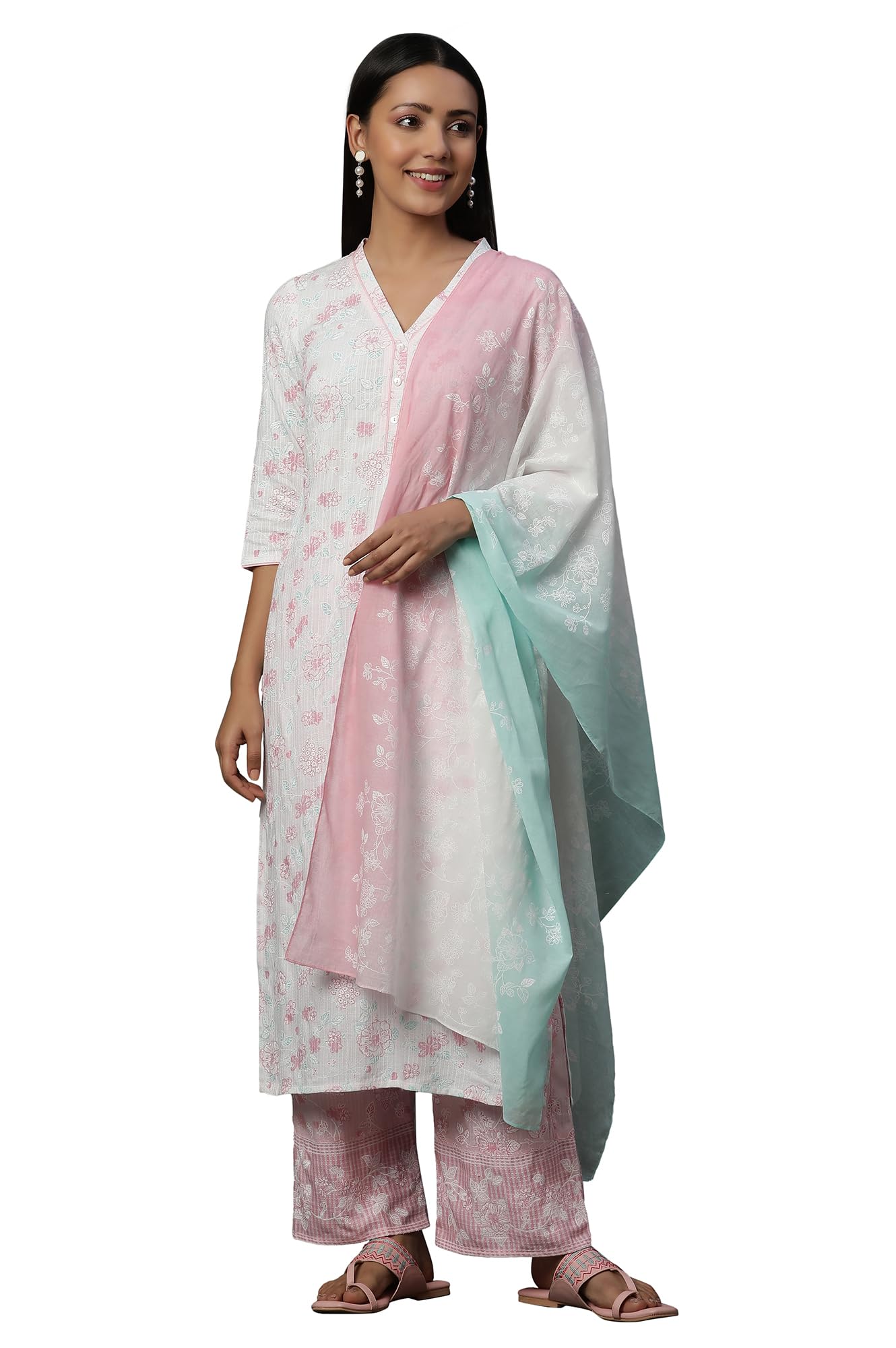 aurelia Women Viscose Floral Print Dupatta-picture-13