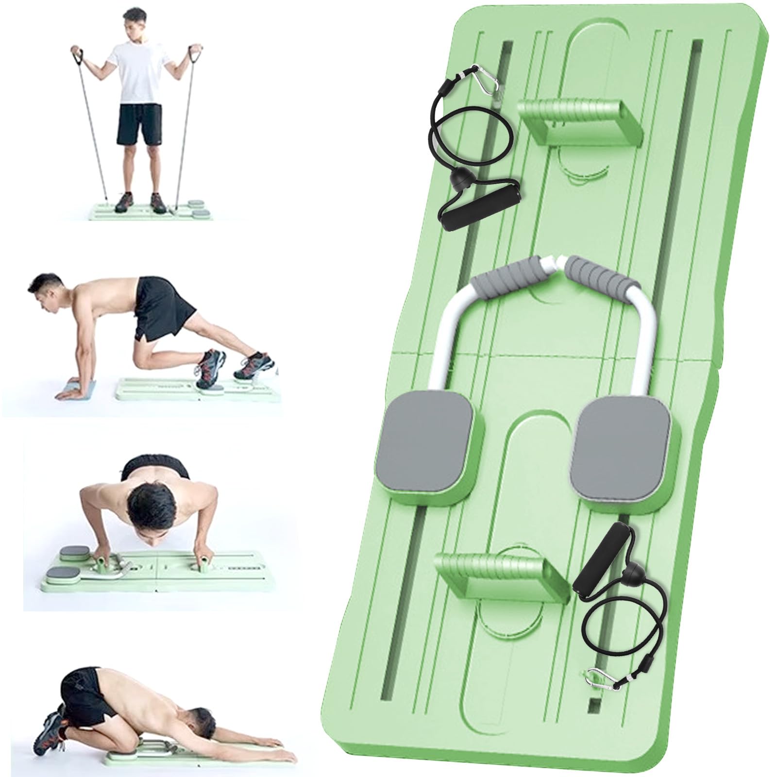 Pilates Reformer Board – Multifunktionale Bauchübungsplatte für Core-Stärke, Gleichgewicht, Flexibilität und Ganzkörper-Training, ideal für Anfänger und Fitness-Enthusiasten (Grün)