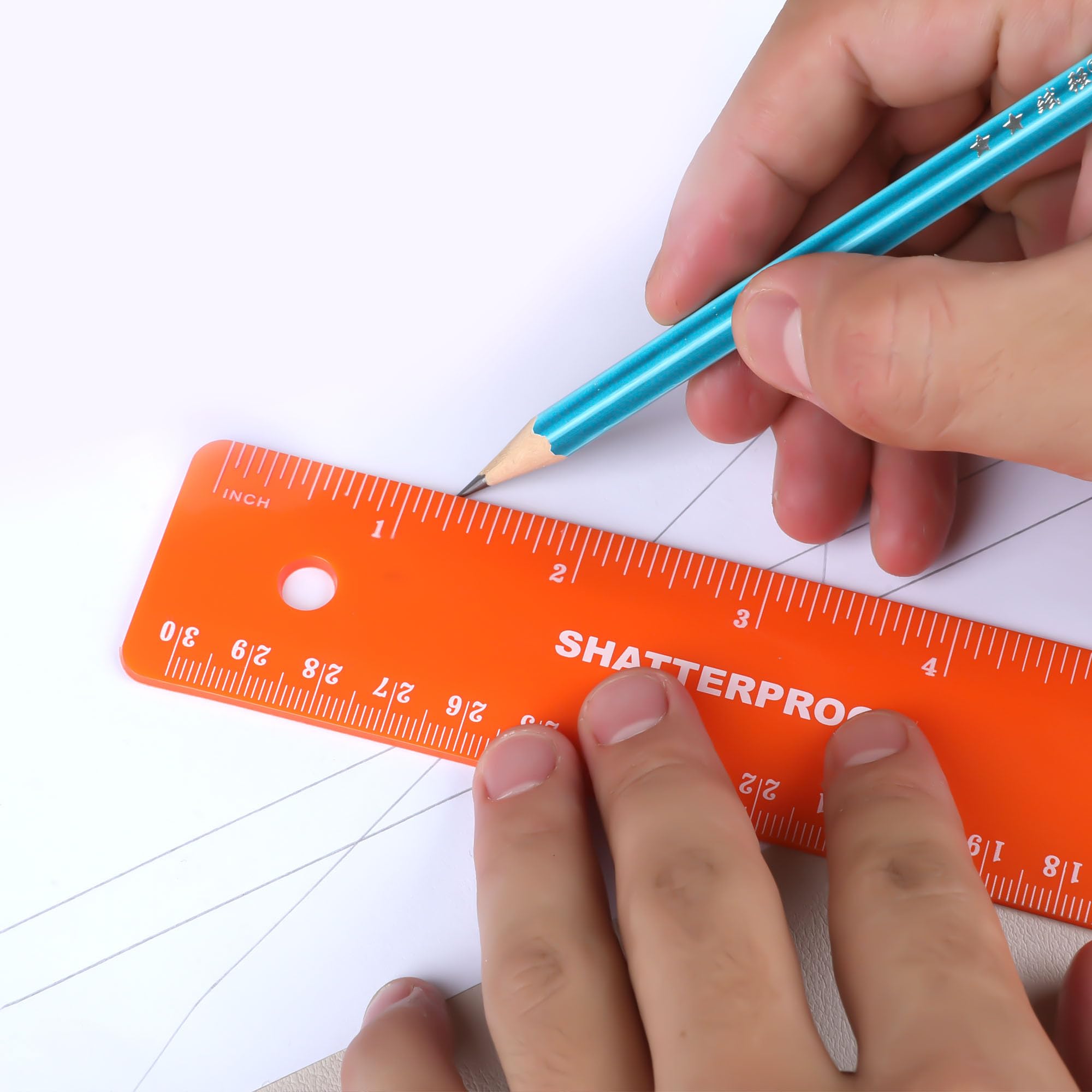 BAZIC - Righello curvo flessibile infrangibile da 30 cm, per misurazione metrica, confezione da 288