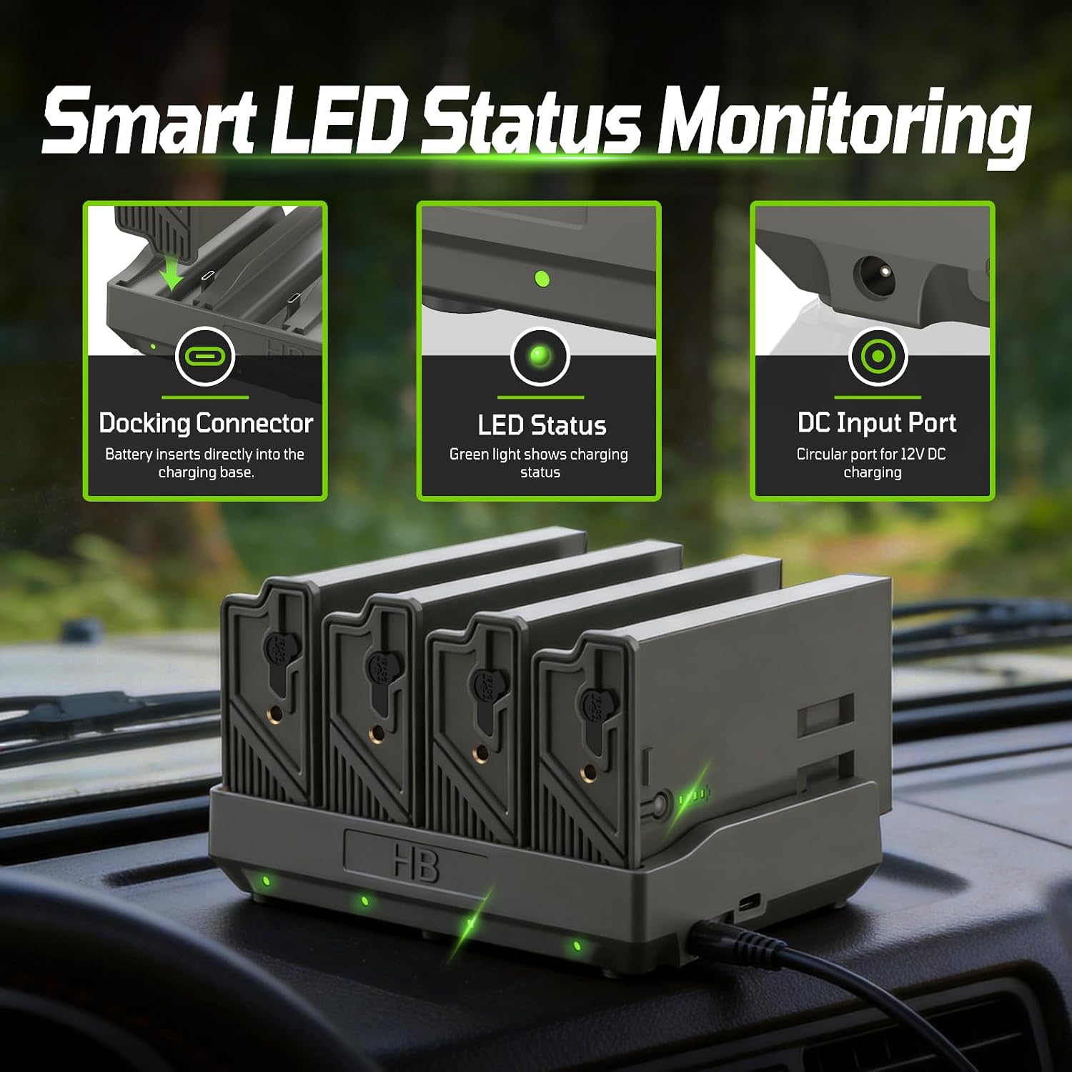 4-Pack Reveal Rechargeable Lithium Battery Packs with 4-Port Charger thumbnail